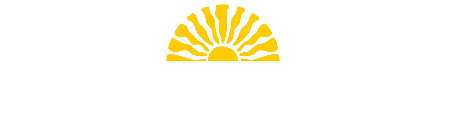 Logo for Simpli Shaded featuring a stylized yellow sun above the company name in bold white letters, with the tagline Motorized Screens & Awnings below.