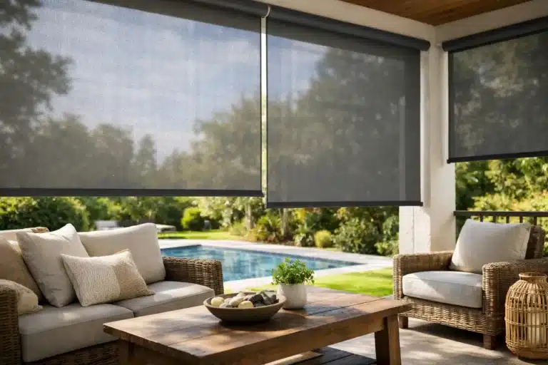 Outdoor Roller Shades for Porch Comfort and Style