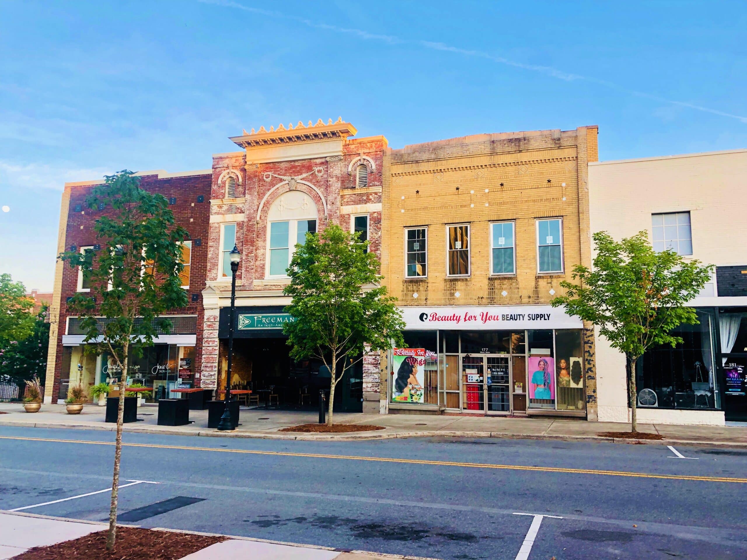 Gastonia-Main Street in downtown Gastonia, North Carolina.
