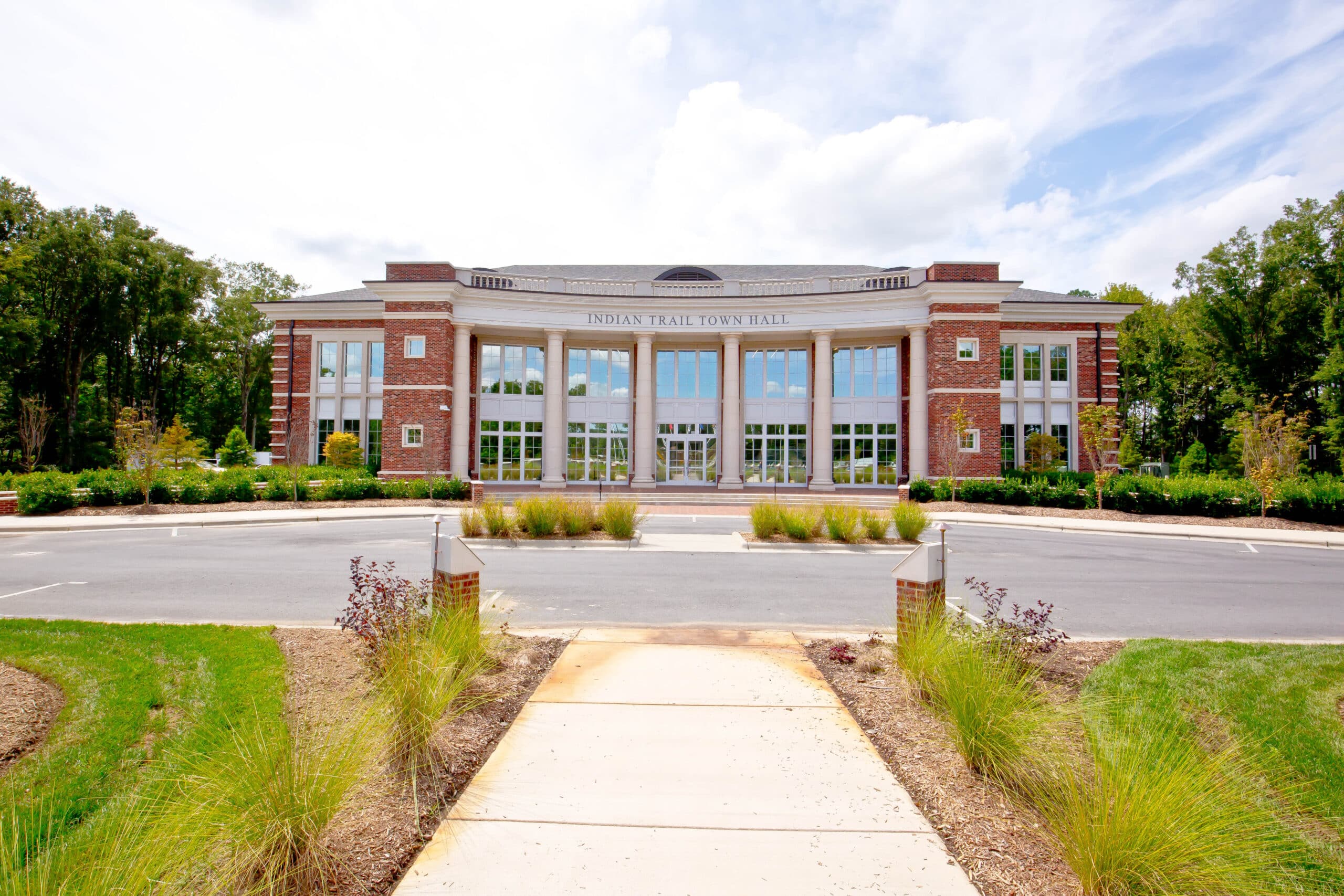 Indian Trail-Indian Trail Town Hall in Indian Trail, North Carolina.